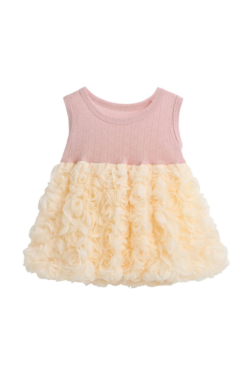 Tulleen Rose Rabbit Cardigan Dress, Alternate, color, Pink