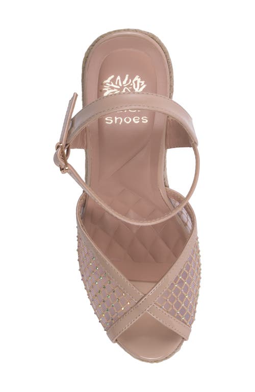 Gc Shoes Mila Espadrille Wedge Sandal In Nude