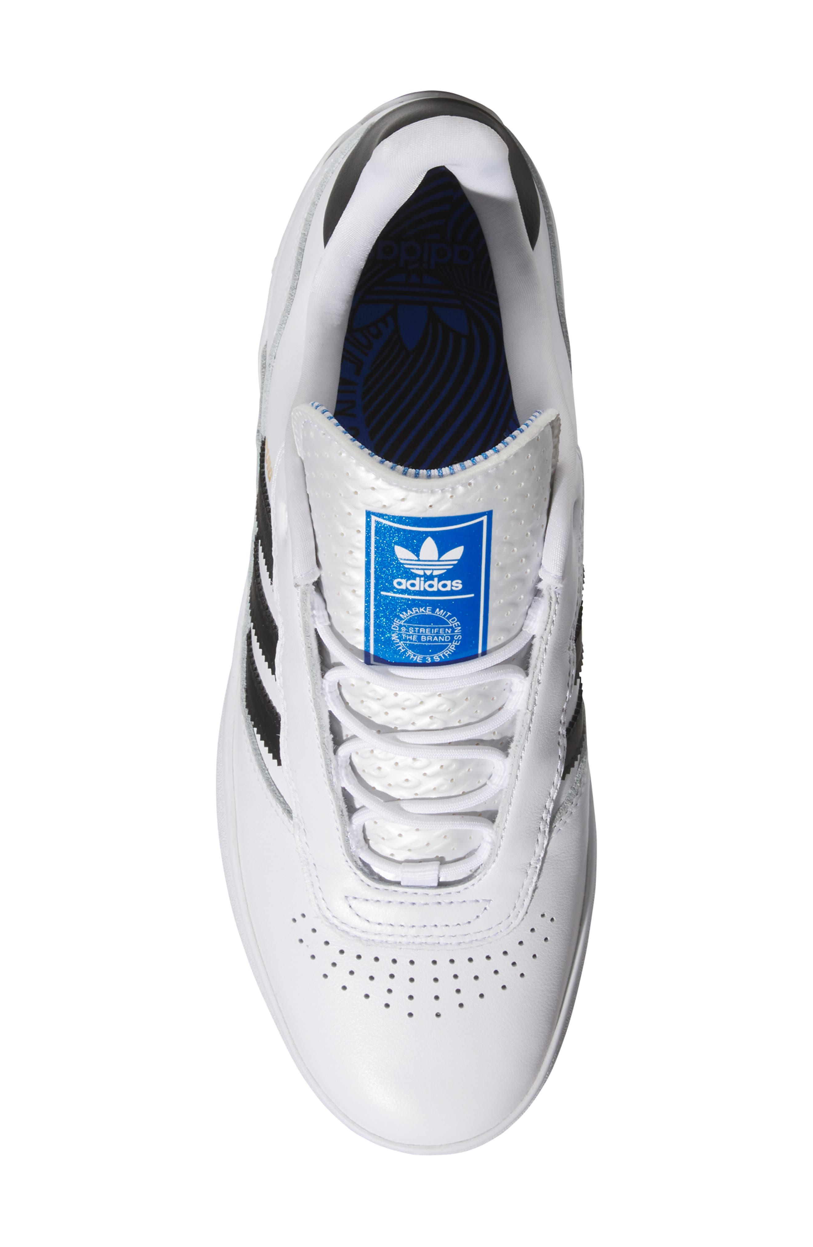adidas Puig Samba Skateboard Sneaker, Alternate, color, White/Black/Blue/Gum