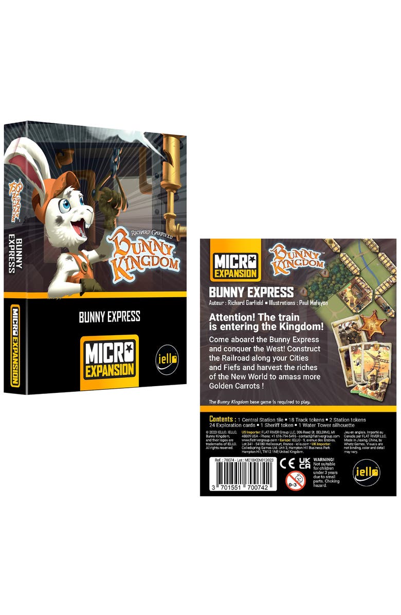 IELLO Bunny Kingdom, Bunny Express Micro Card Game Expansion, Alternate, color, Multicolored