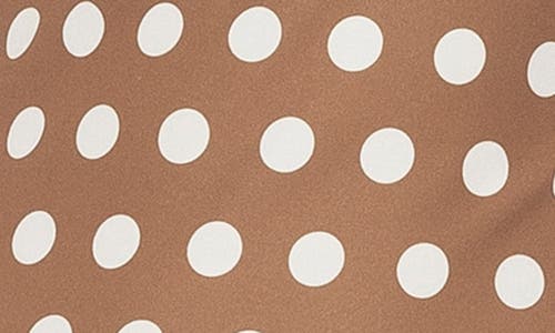 Alexia Admor Drop Waist Dress In Camel Polka