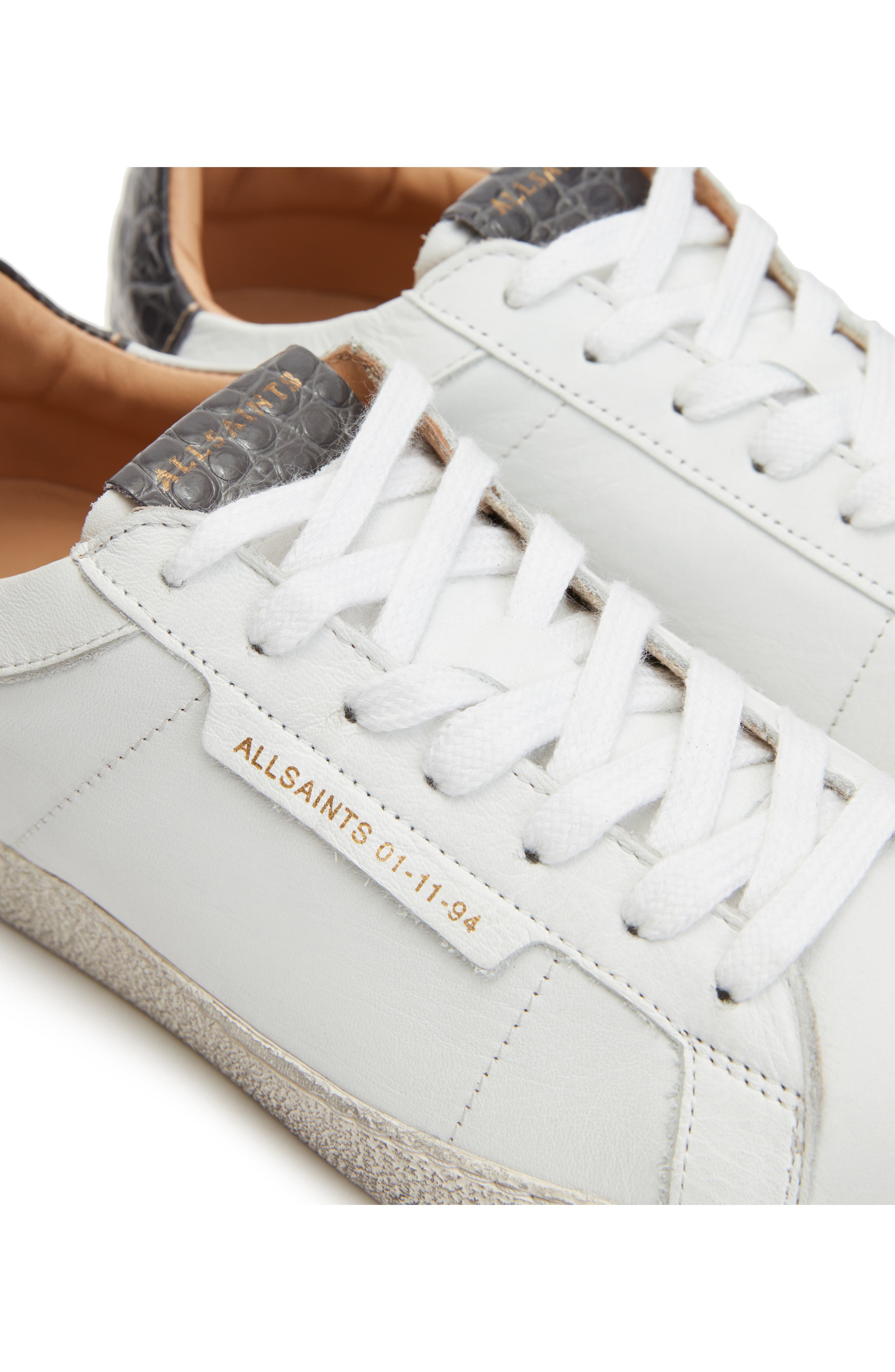 Sheer Low Top Sneaker, Alternate, color, WHITE/ GREY