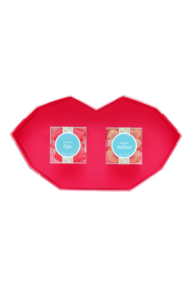 Pucker Up Set of 2 Candy Cubes, Alternate, color, RED
