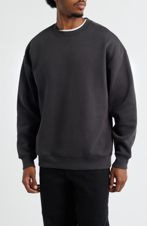 Bp. Oversize Fleece Crewneck Sweatshirt In Blue