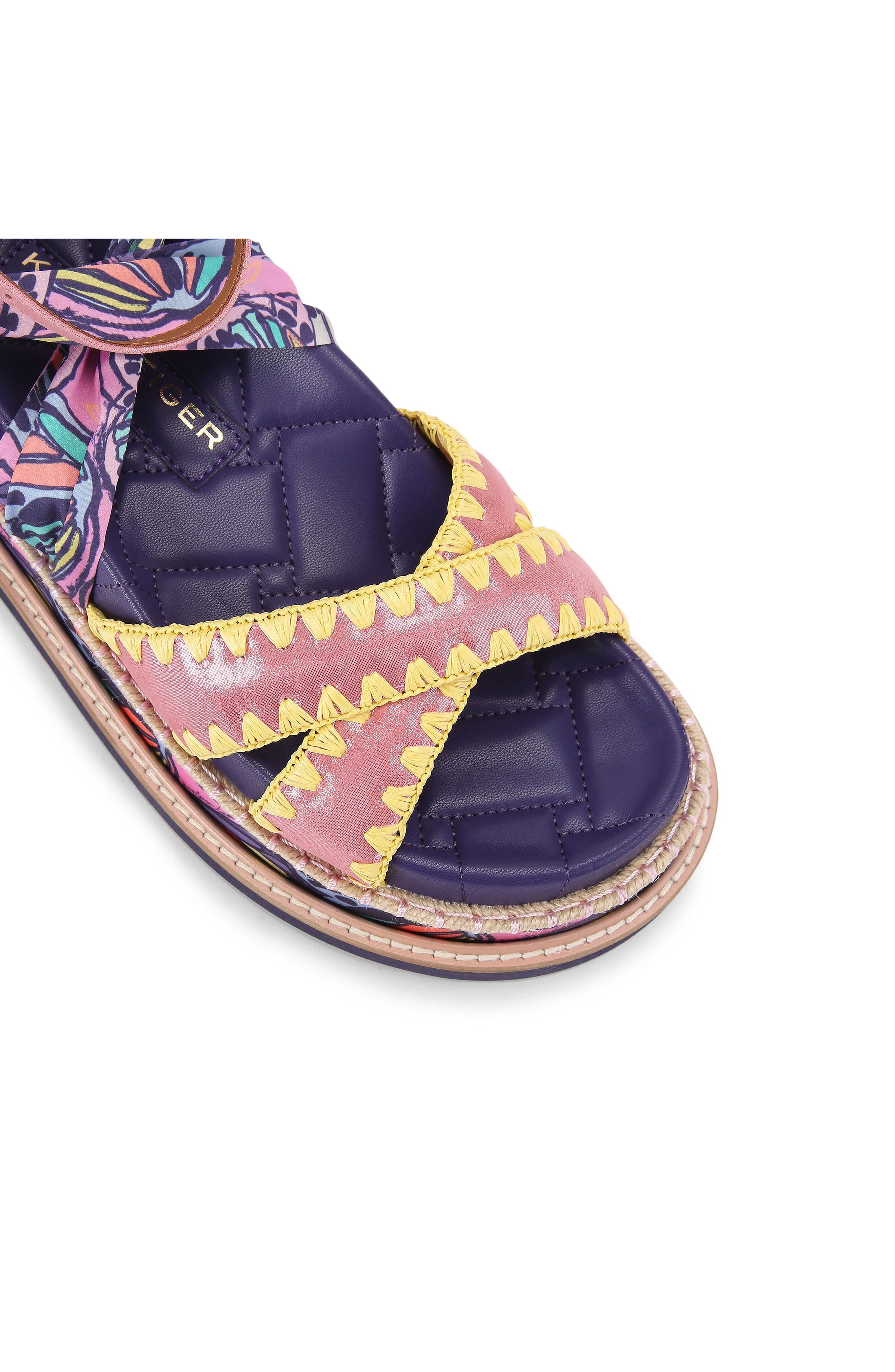 Orson Cross Scarf Sandal, Alternate, color, PINK