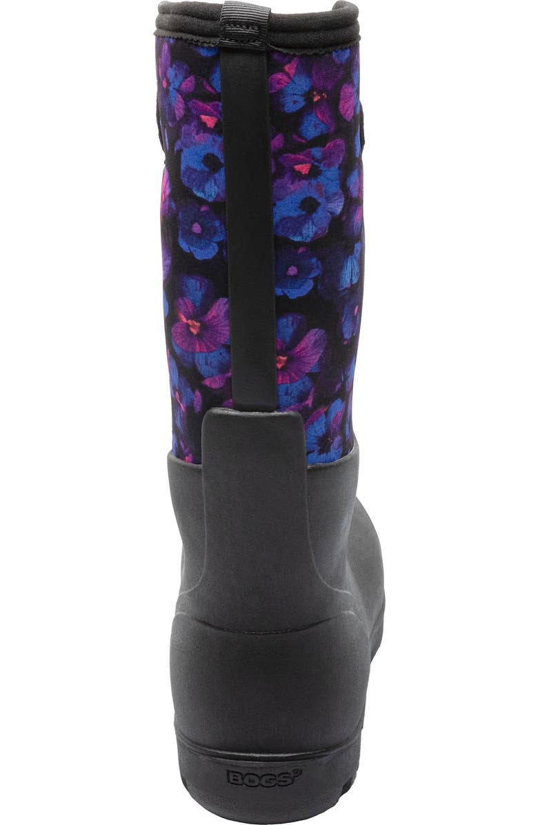 Bogs Neo Classic Petals Waterproof Insulated Rain Boot, Alternate, color,