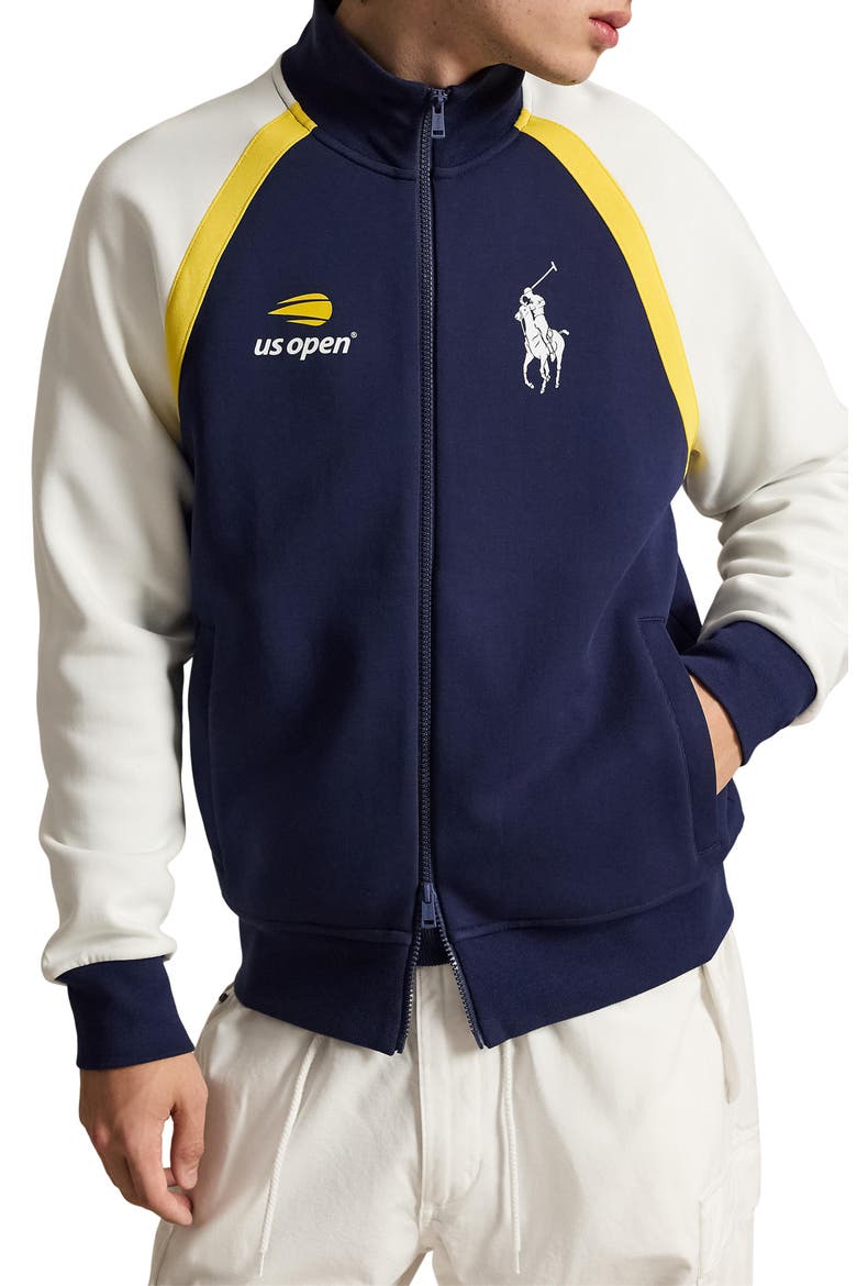 US Open Ball Crew Track Jacket, Main, color, BLUE MULTI