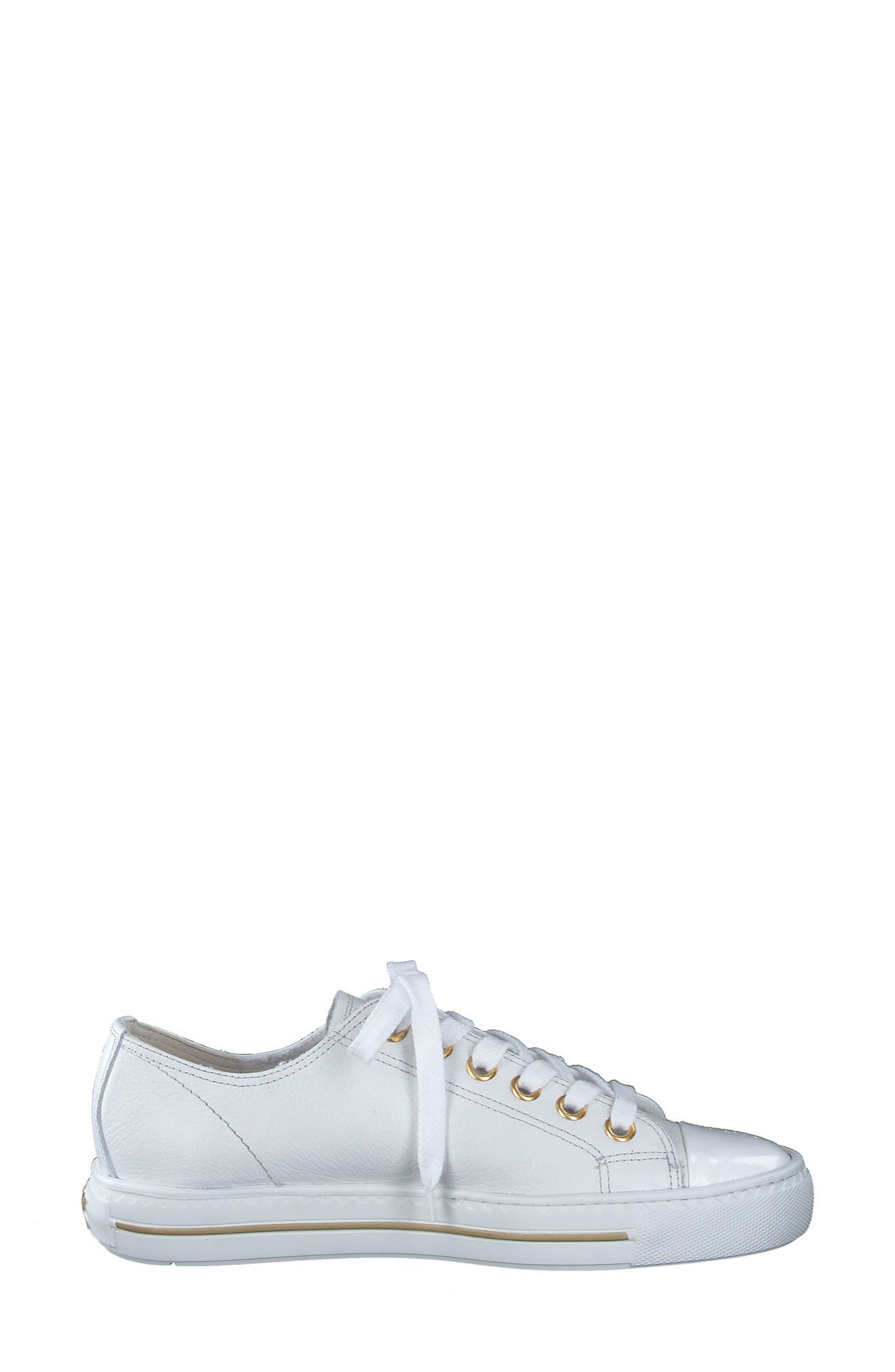 Paul Green Sophie Sneaker, Alternate, color, White Crinkled Patent