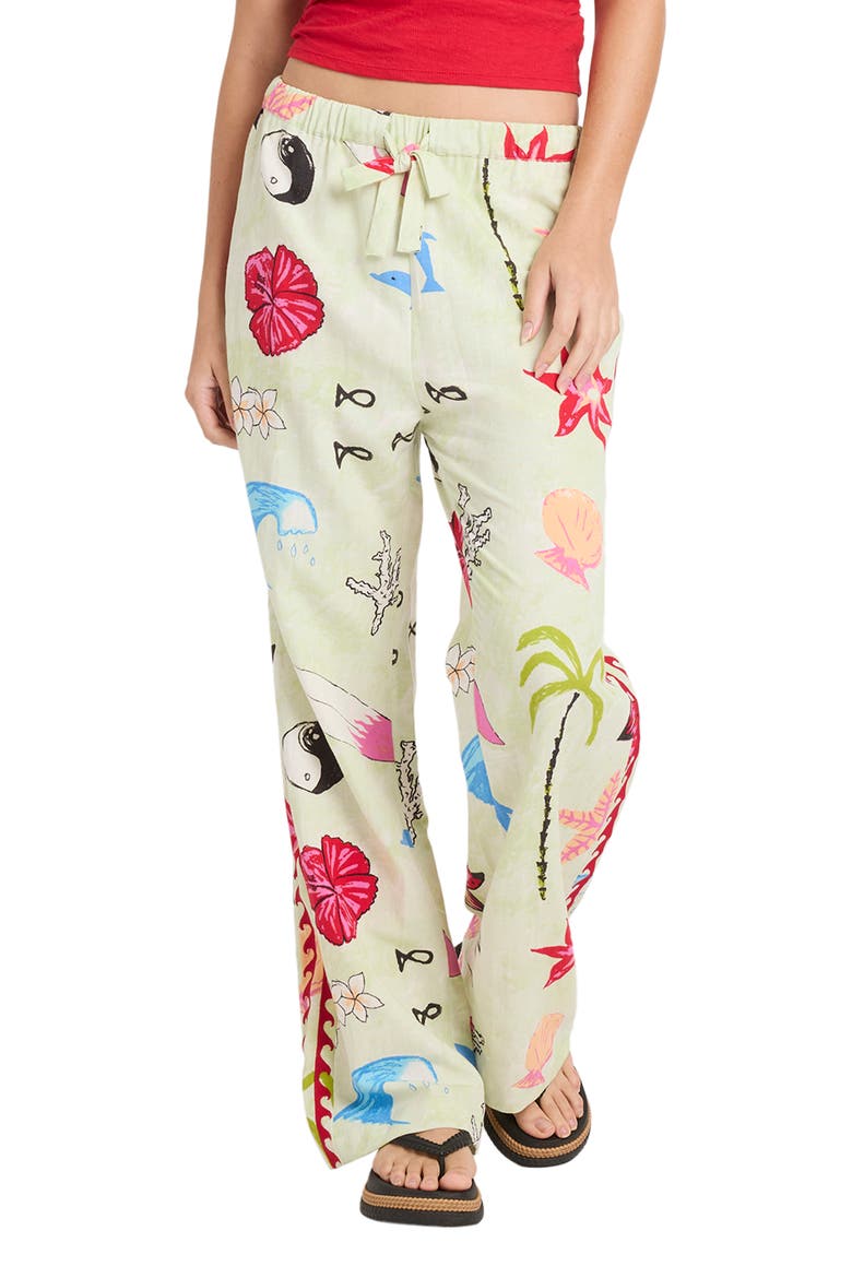 x Lottie Hall Pull-On Pants, Main, color, SUNNY LIME