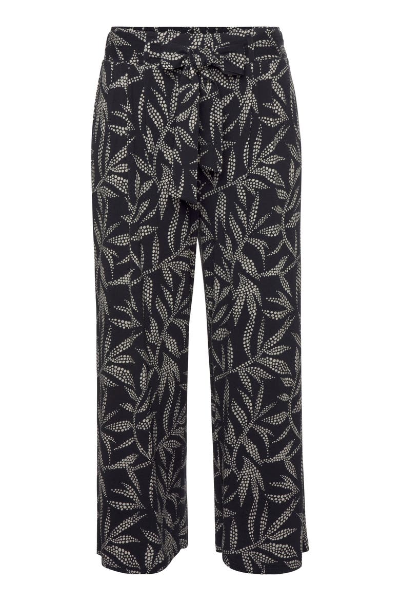 Printed Culottes, Alternate, color, Black & Sand