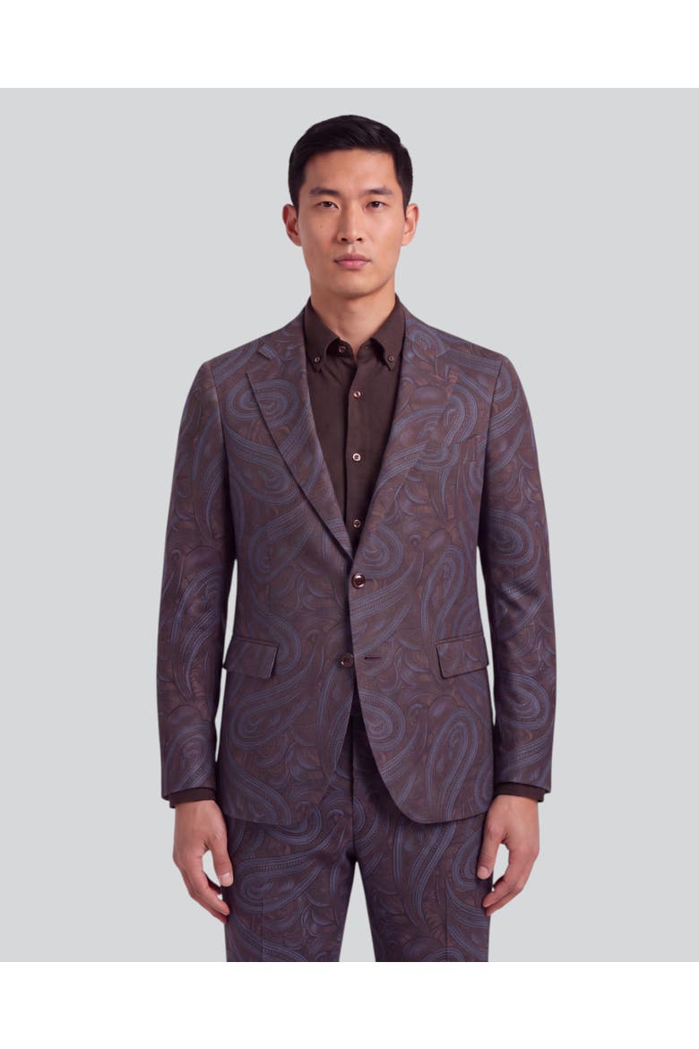 Stretch Tailored Blazer, Main, color, Paisley Badalona Brownie