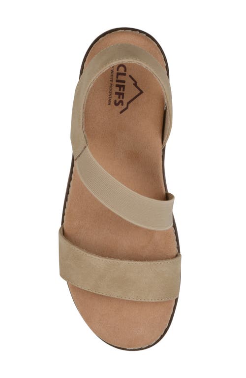 Cliffs By White Mountain Tinnley Wedge Sandal In Natural Nubuck