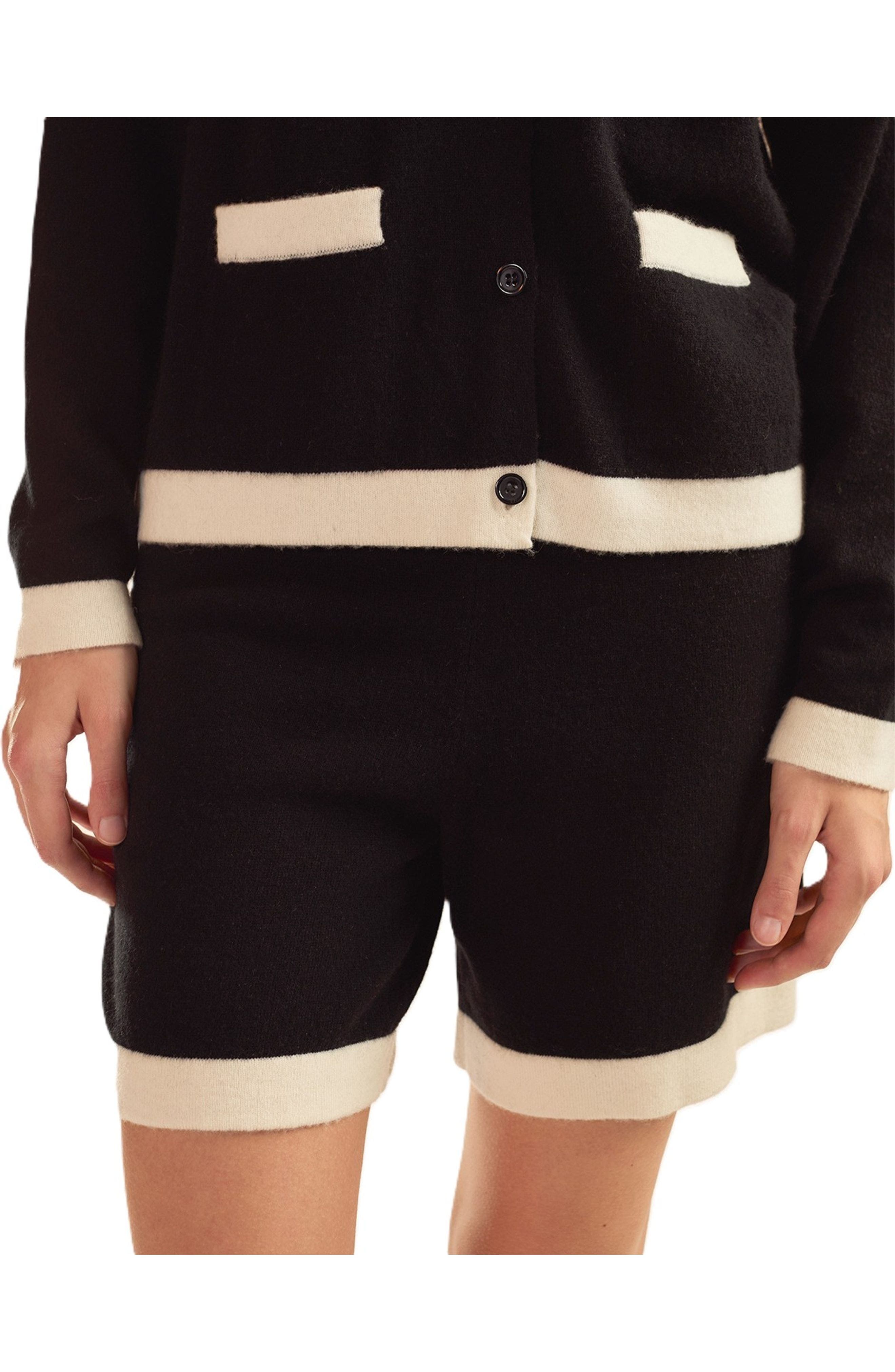 Wool Cashmere 2 Tones Shorts
