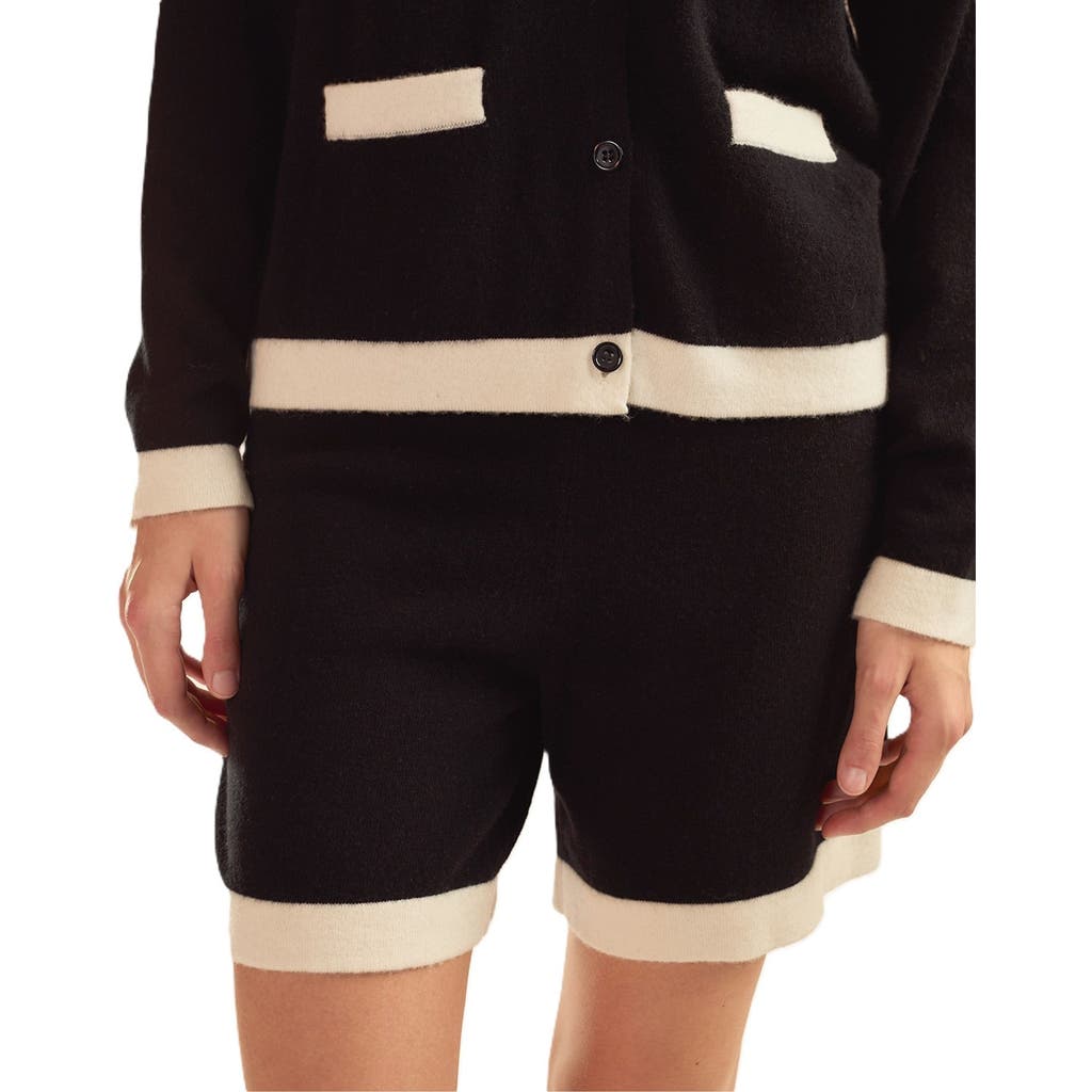 Cynthia Rowley Wool Cashmere 2 Tones Shorts In Multi
