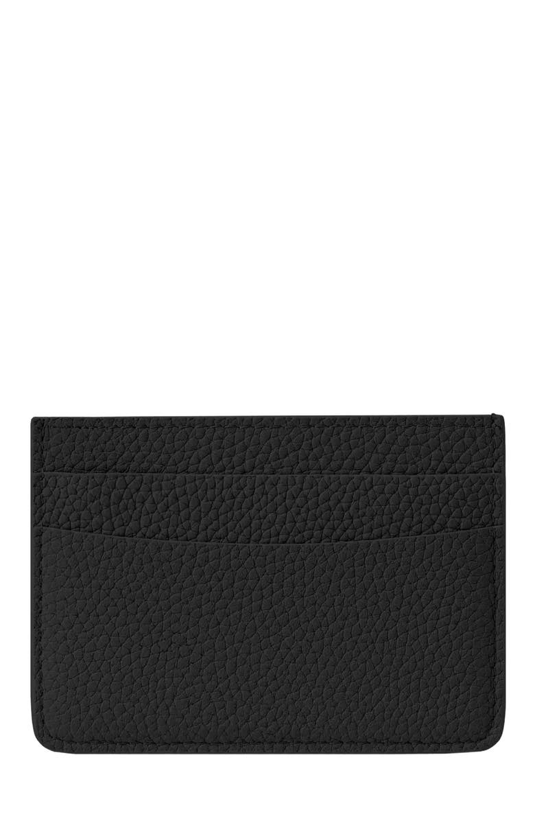 MAISON de SABRÉ Leather Card Holder, Alternate, color, Black Caviar