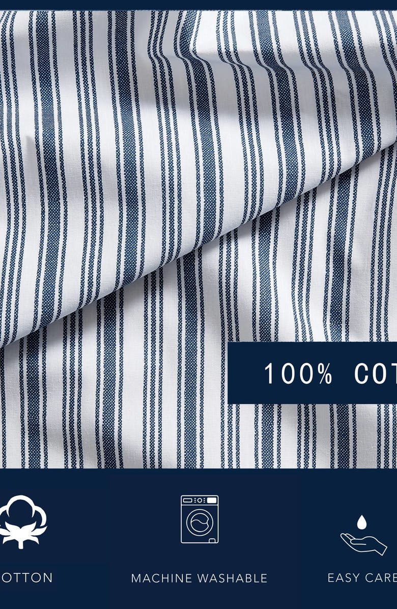 Nautica Coleridge Stripe Sheet Set, Alternate, color, Marine Blue