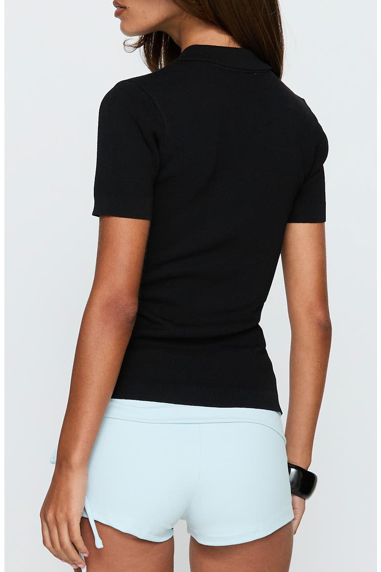 Happened One Night Keyhole Top, Alternate, color, BLACK