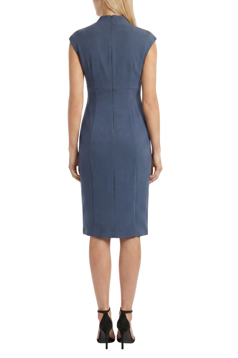 Cap Sleeve Empire Waist Midi Dress, Alternate, color, TRUE NAVY