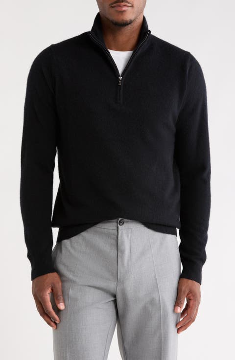 Cashmere Quarter Zip Sweater