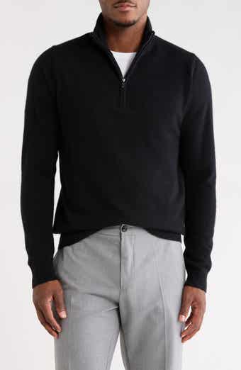 Cashmere Quarter Zip Sweater