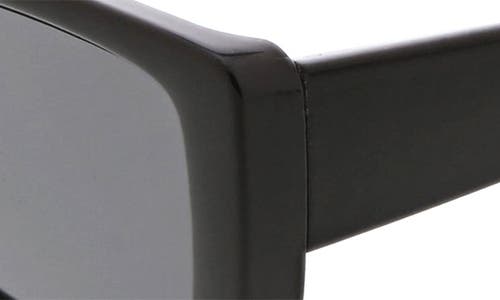 Bcbg 54mm Rectangular Sunglasses In Shiny Black