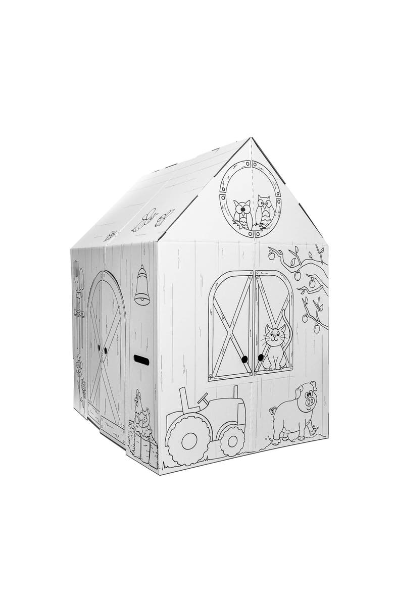 Easy Playhouse Barn Kids Art & Crafts, Alternate, color, Multicolored