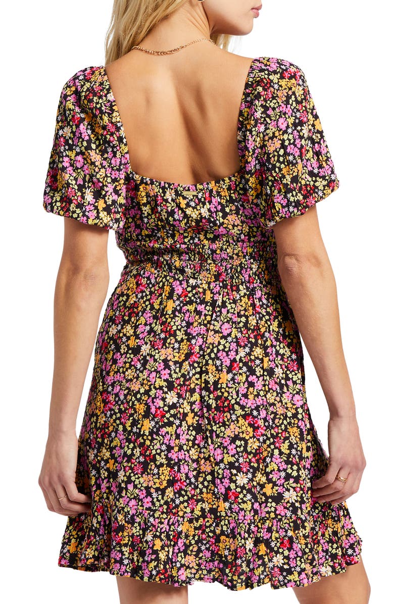 Billabong Something Pretty Floral Smocked Dress, Alternate, color,