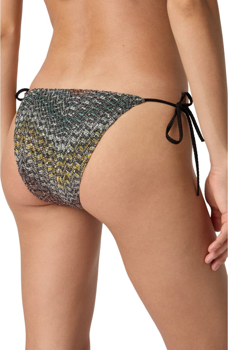 Missoni Mixed Viscose Lamé Bikini With Sequins, Alternate, color, Multicoloured
