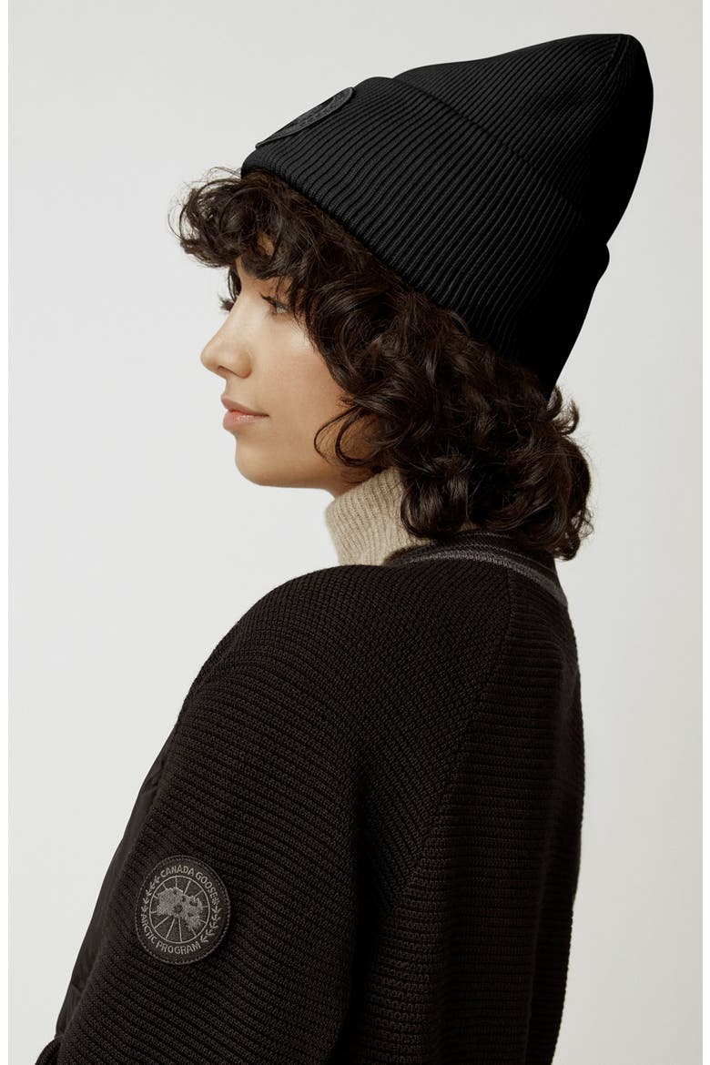 Arctic Merino Wool Toque Beanie, Alternate, color, BLACK