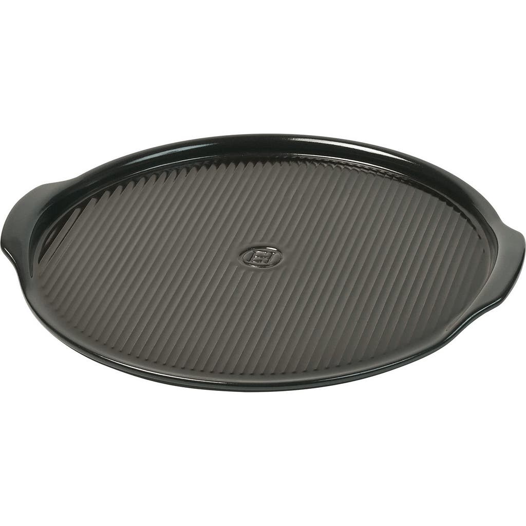 Emile Henry Flame Pizza Stone, 14.5" In Charcoal