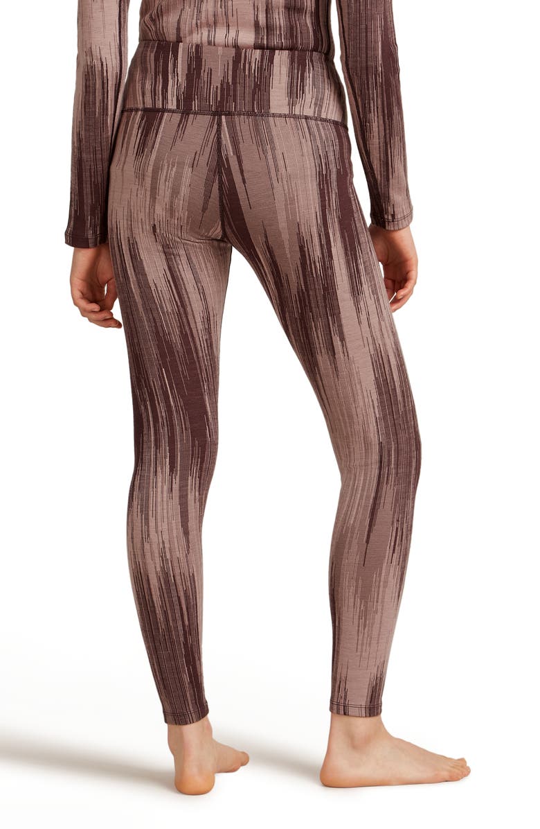 Icebreaker Merino Wool 260 Vertex Leggings, Alternate, color, Java/Pink/Summit/Blush