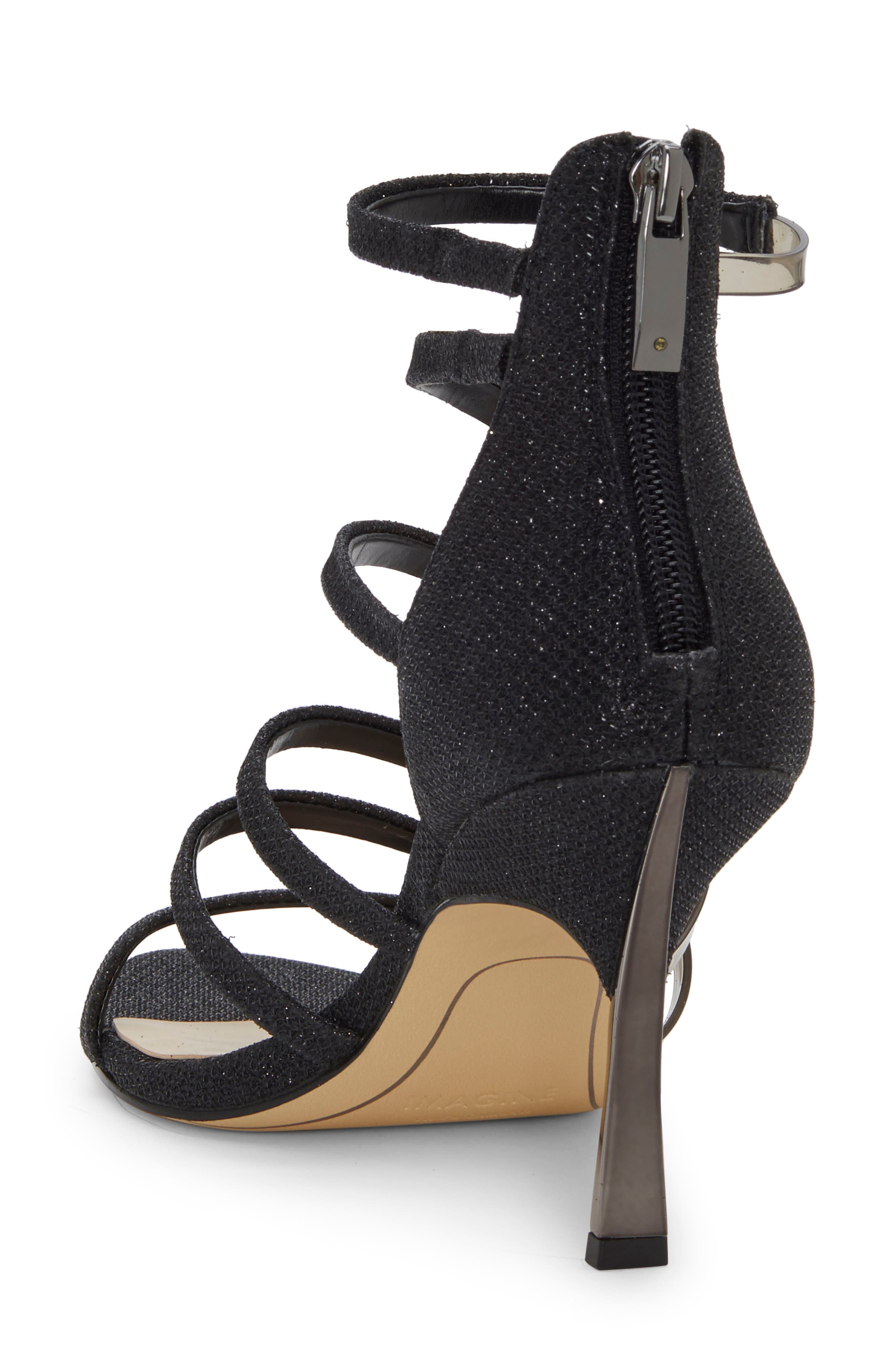 Imagine by Vince Camuto Roselle Metallic & Clear Strap Sandal, Alternate, color, 