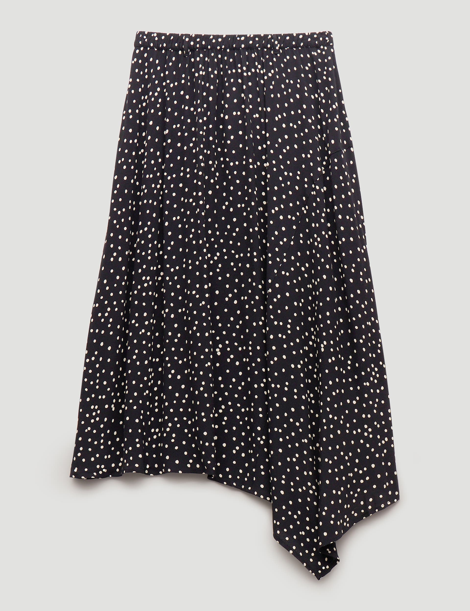 Cesca Polka Dot Asymmetric Skirt - image 2