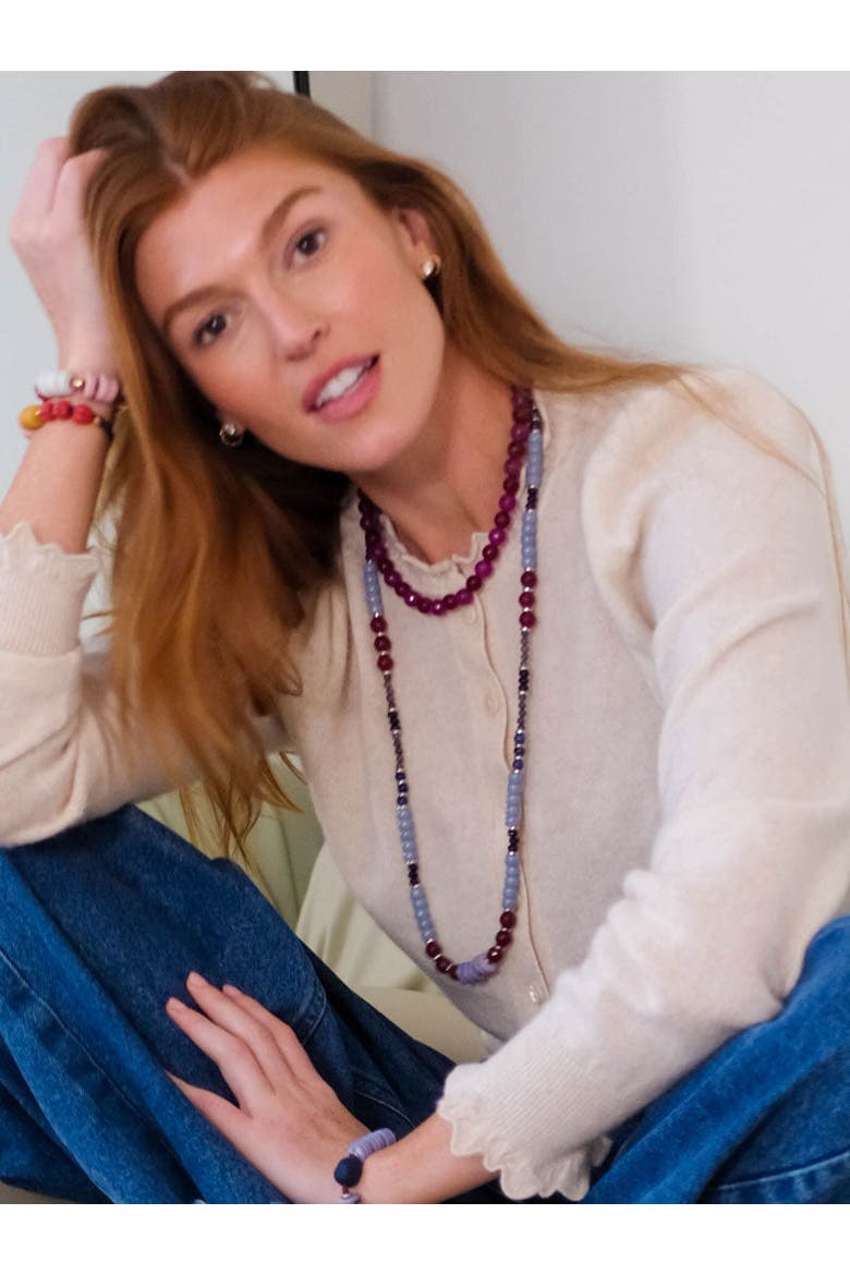 Violet Necklace, Alternate, color, Violet