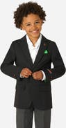 OppoSuits x Minecraft Kids' Daily Slim Fit Black Stretch Sport Coat
