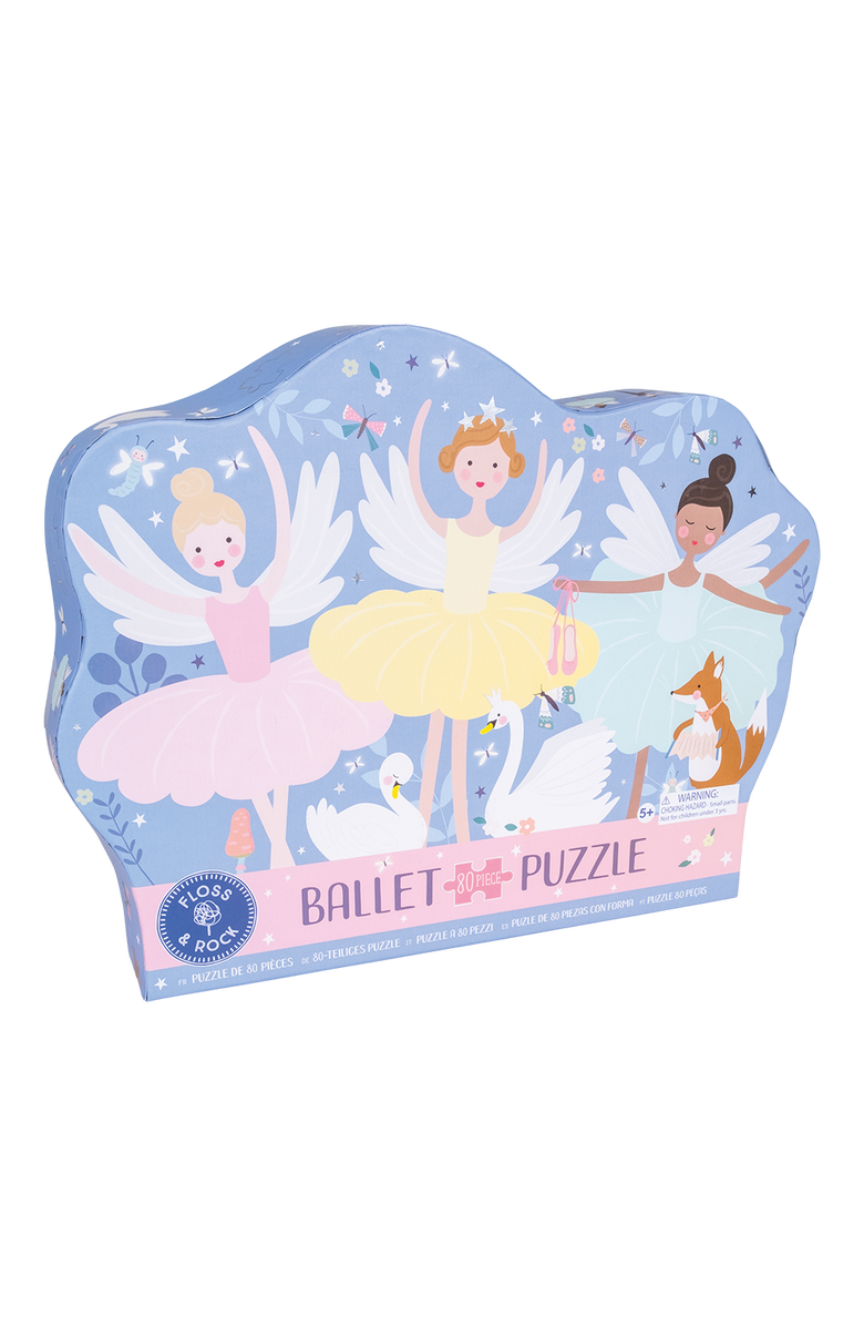 Floss 
Rock 80pc Shaped Jigsaw with Shaped Box, Main, color, Enchanted