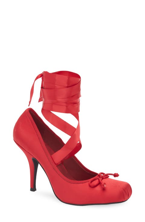 Nympha Ankle Wrap Pump (Women)