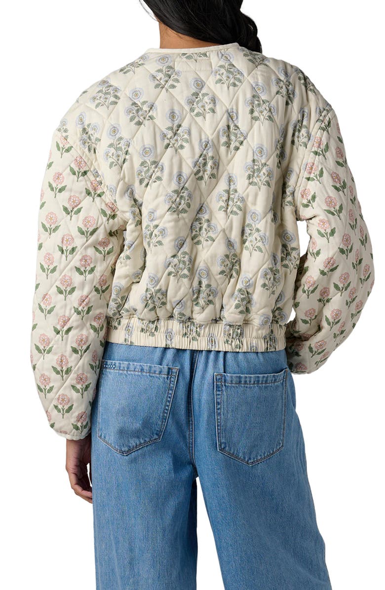 BLANKNYC Floral Quilted Bomber Jacket, Alternate, color, 