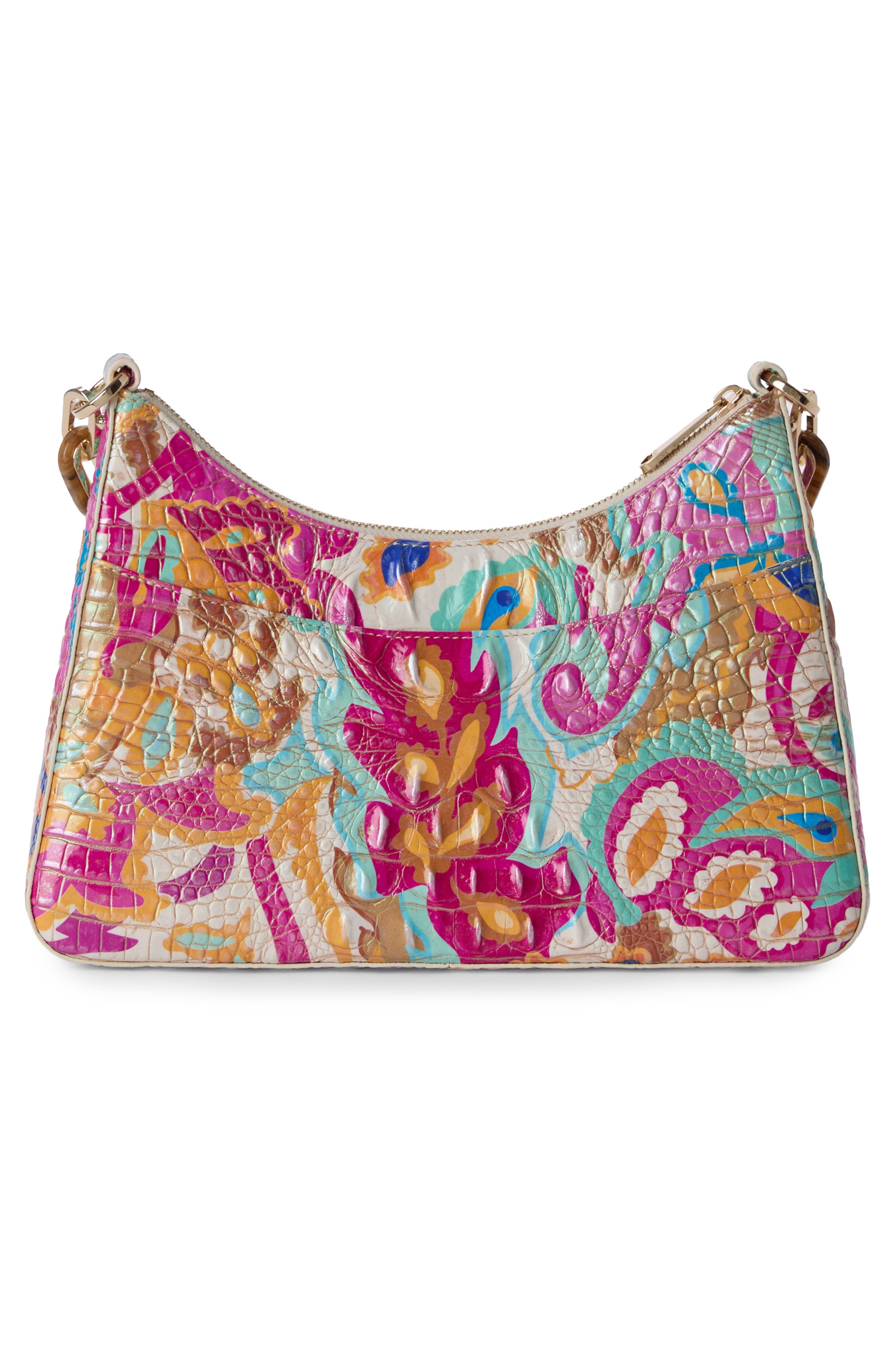 Brahmin Mod Esme Embossed Leather Shoulder Bag, Alternate, color, Wanderlight