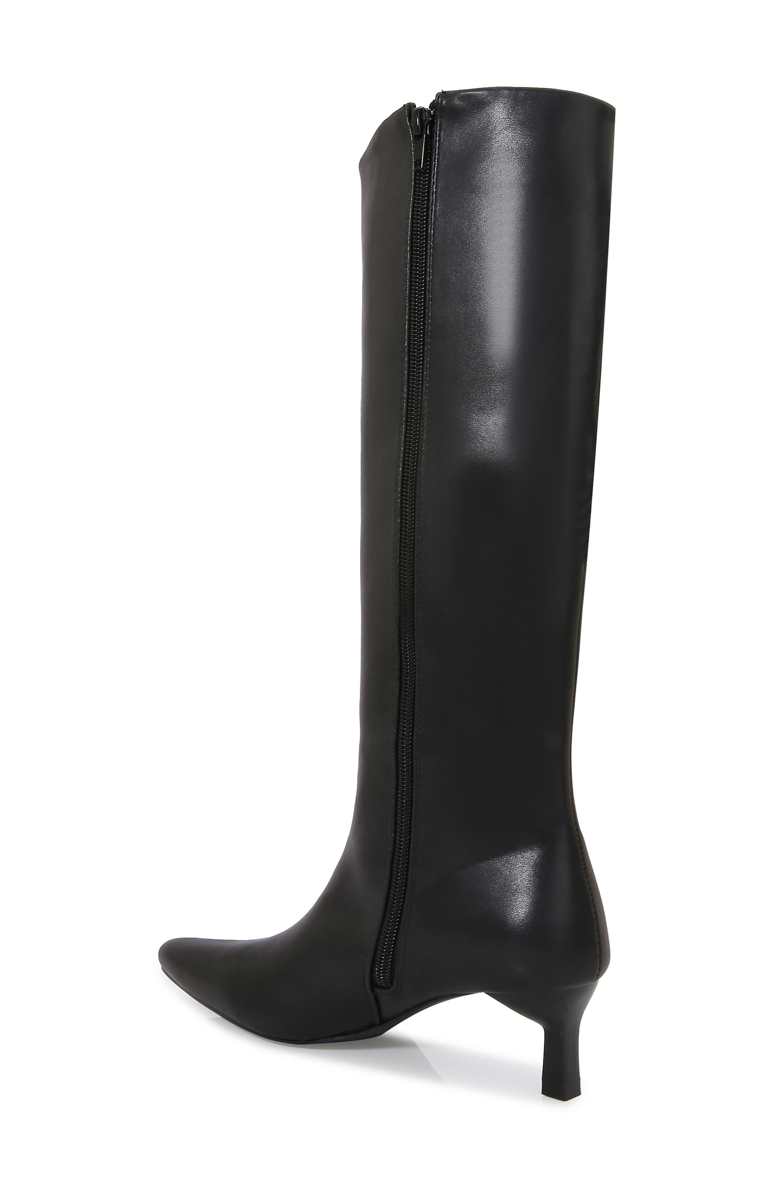 BERNESS Samara Kitten Heel Knee High Boot, Alternate, color, Black