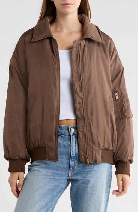 Say Less Oversized Bomber Jacket
