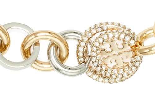 Tory Burch Miller Pavé Chain Necklace In Gold