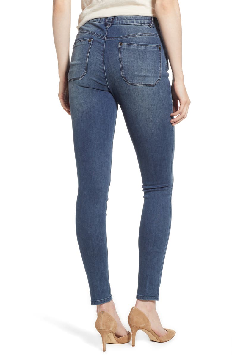 Wit & Wisdom Ab-Solution High Waist Skinny Jeans, Alternate, color, 