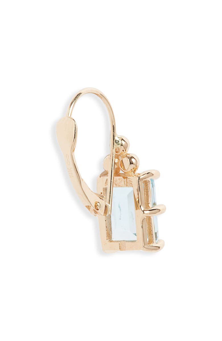 Anzie Cléo Carré Blue Topaz Drop Earrings, Alternate, color, Blue