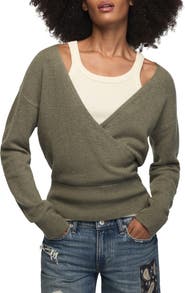 Lucky Brand Cloud Soft Surplice Sweater