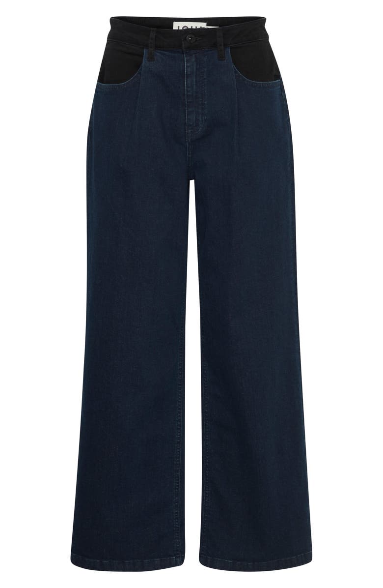 ICHI Litzy Wide Leg Jeans, Main, color, Dark Blue