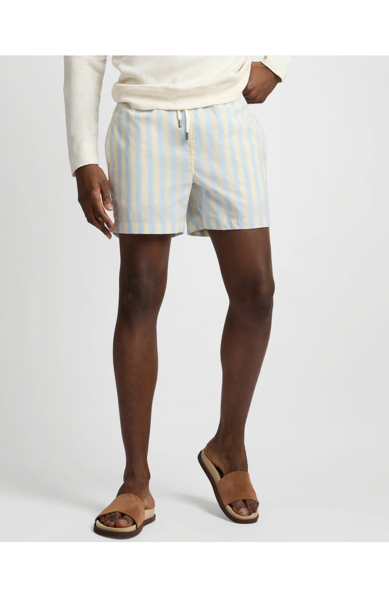 Onia Classic Charles 5" Swim Trunk, Main, color, Sky/Cream