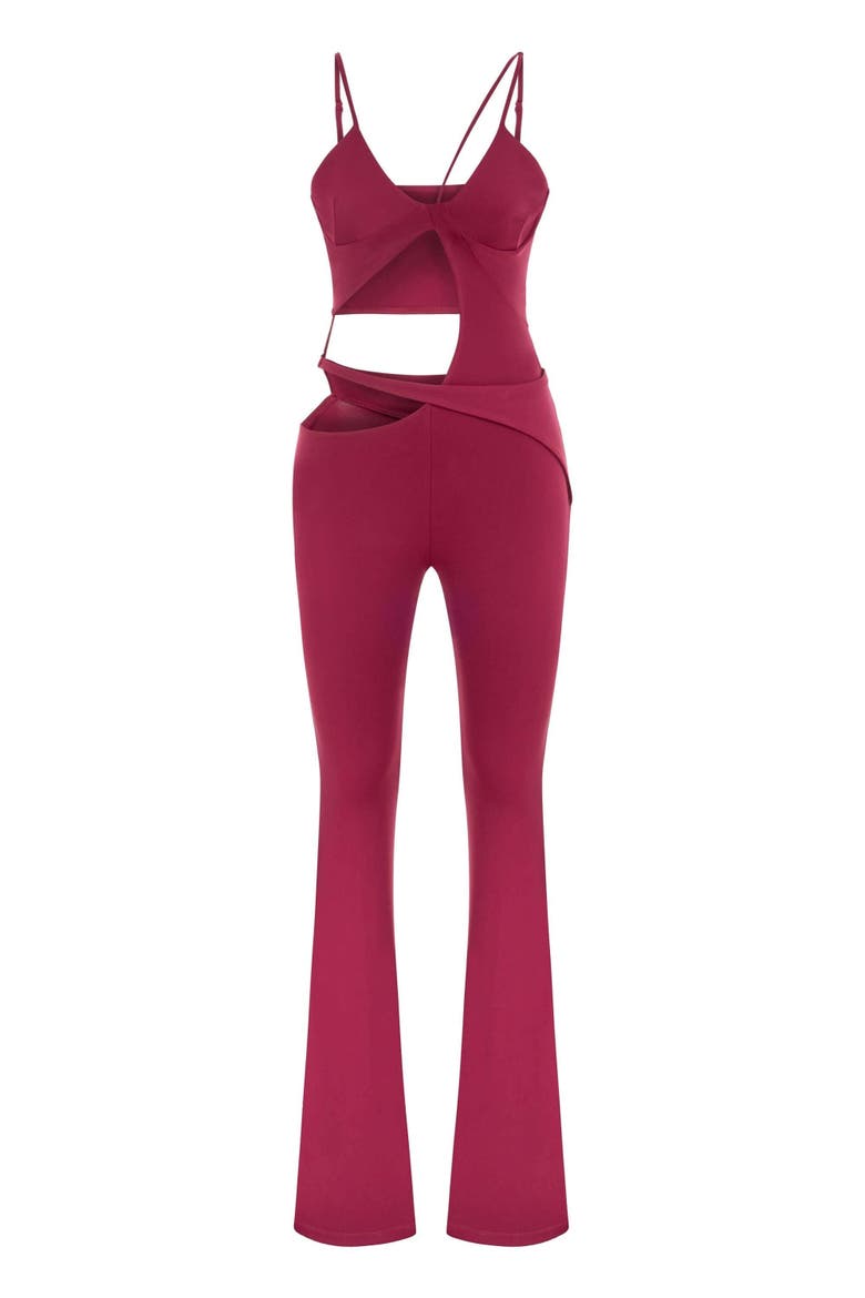 Cielo Cut Out Jumpsuit, Alternate, color, ICE BLUE