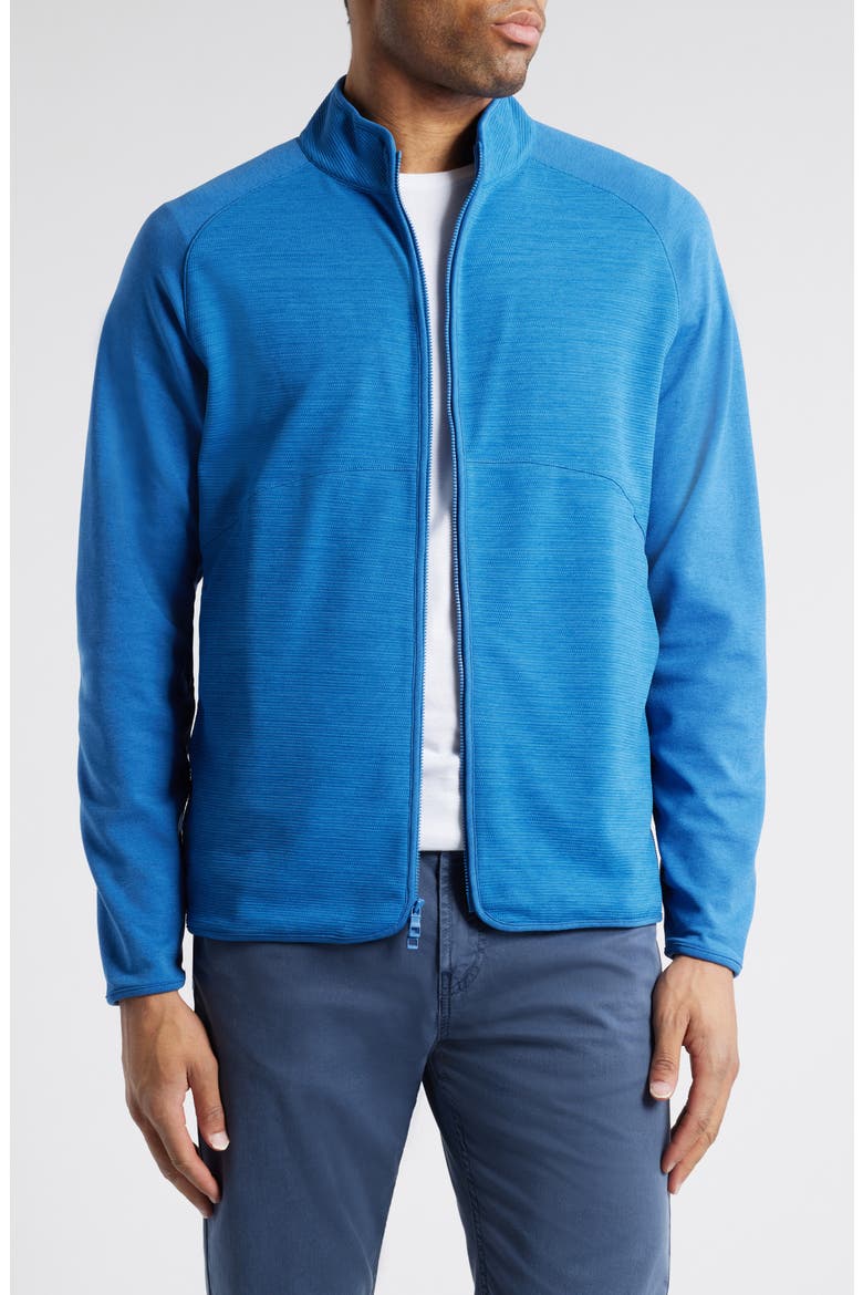 Vista Hybrid Performance Zip Jacket, Main, color, SAILOR BLUE