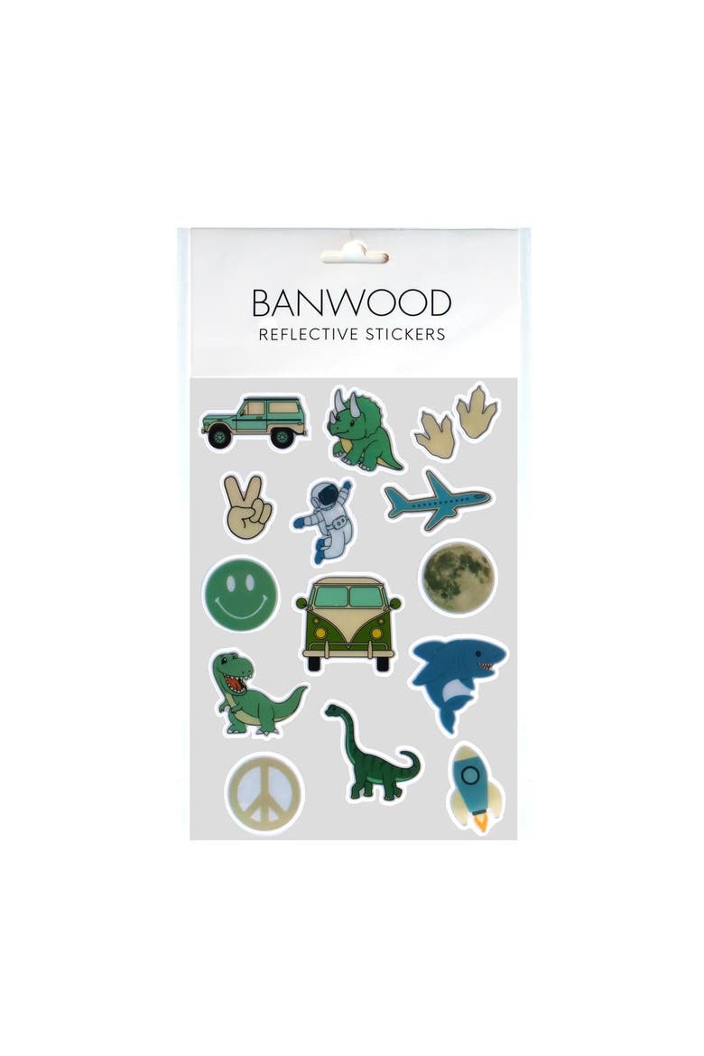 Reflective Bike Stickers, Main, color, Dinosaurs Space Adventure